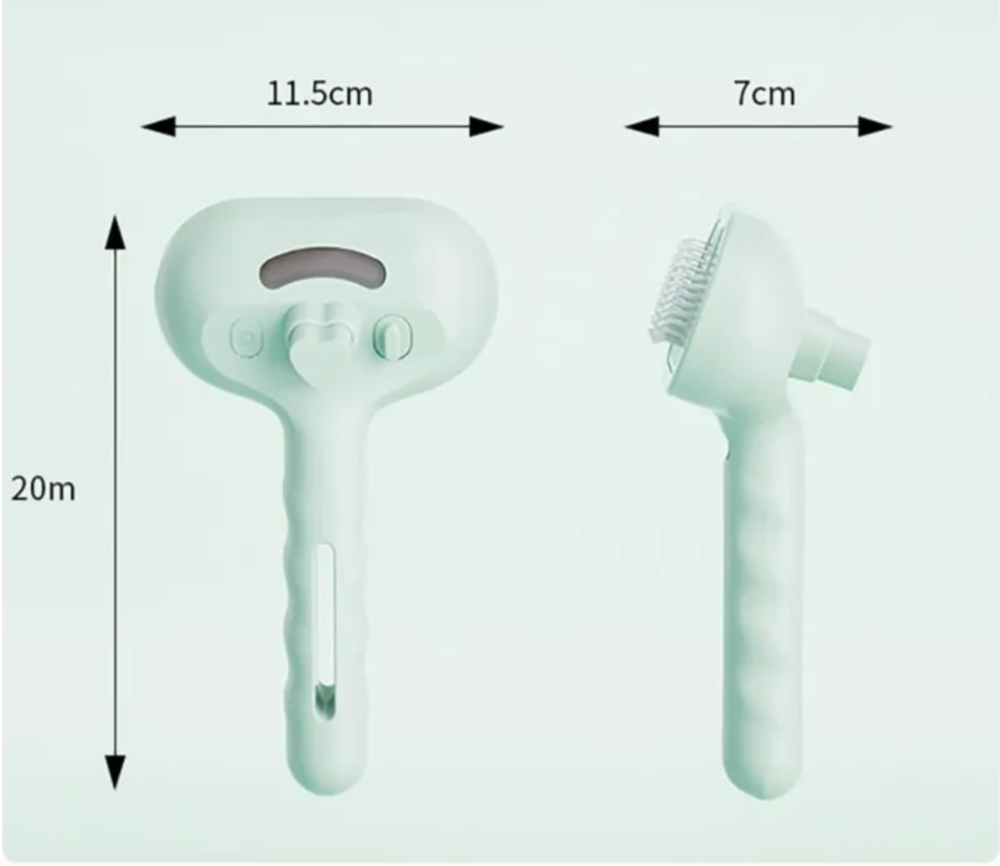 Cozy Paws 3-in-1 Self-Cleaning Steam Pet Brush