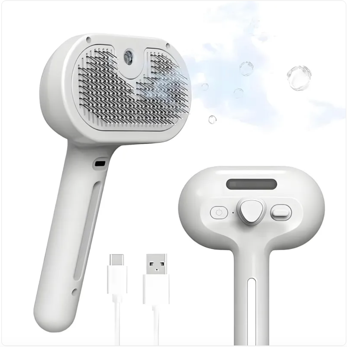 Cozy Paws 3-in-1 Self-Cleaning Steam Pet Brush