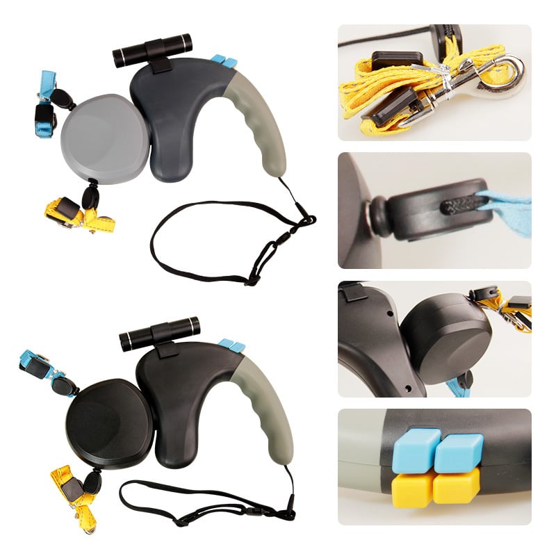Cozy paws double dog walking leash