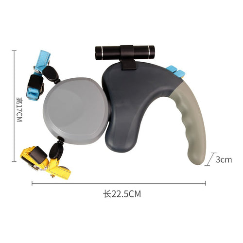 Cozy paws double dog walking leash