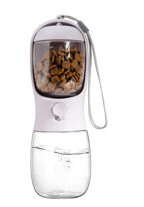 Cozy Paws Portable Dog Water Bottle – 2-in-1 Travel Bowl & Bottle