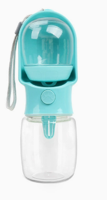 Cozy Paws Portable Dog Water Bottle – 2-in-1 Travel Bowl & Bottle