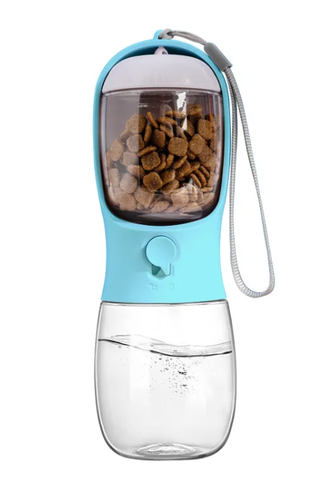 Cozy Paws Portable Dog Water Bottle – 2-in-1 Travel Bowl & Bottle